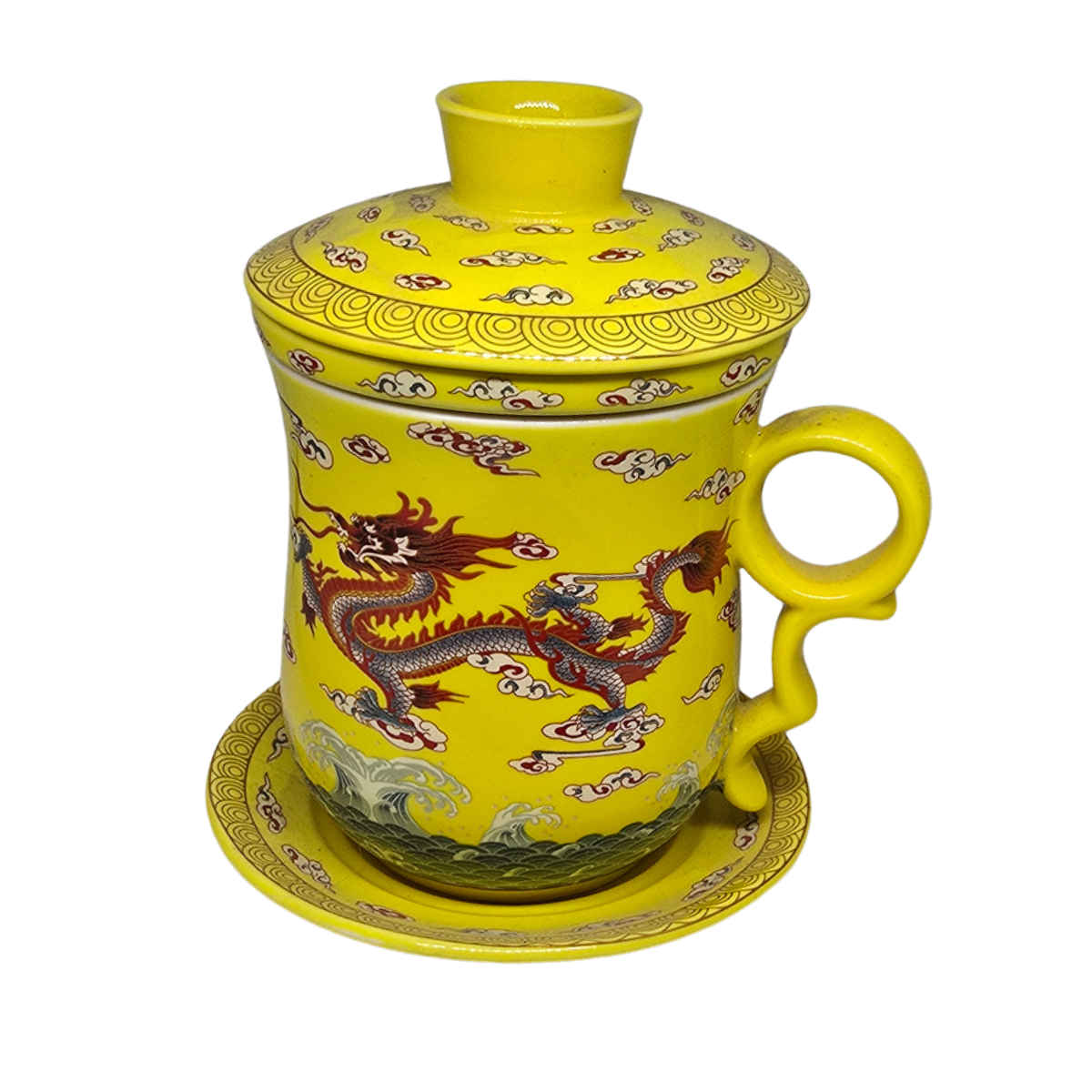 Taza infusora dragon rojo